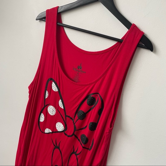 Authentic Disney Minnie Mouse Ultra Soft Bedazzled Sleeveless Tank Top